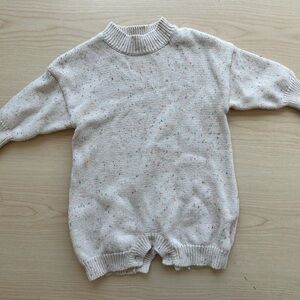 Kids Knit Romper Confetti Sweater